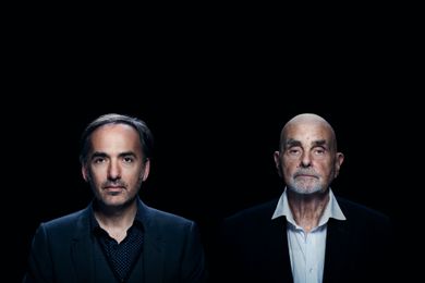 Hans-Joachim Roedelius with Lloyd Cole and Christoph H. Müller